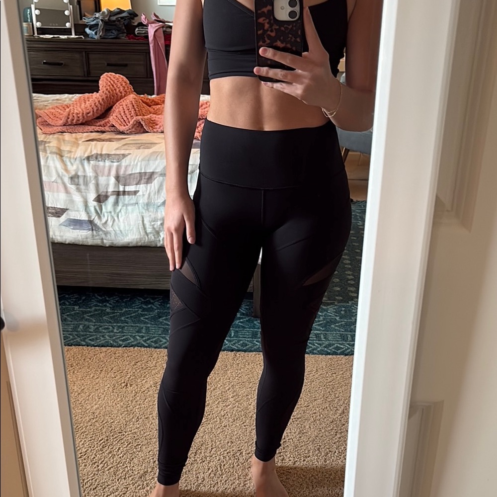 Lululemon Black Mesh Leggings